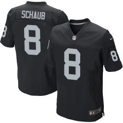 Cheap Matt Schaub Raiders Jersey From China #8 Black Elite