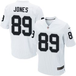 Cheap James Jones Raiders Jersey From China #89 White Elite