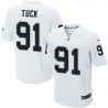 Cheap Justin Tuck Raiders Jersey From China #91 White Elite