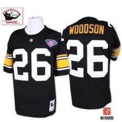 Cheap Rod Woodson Steelers Jersey #26 Black Throwback From China
