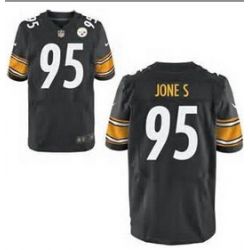 Cheap Jarvis Jones Steelers Jersey From China #95 Black Elite