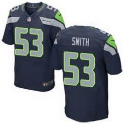 Cheap Malcolm Smith Seahawks Jersey From China #53 Blue Elite