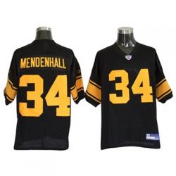 Cheap Rashard Mendenhall Steelers Jersey #34 Black Yellow Number From China