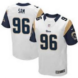 Cheap Michael Sam Rams Jersey From China #96 White Elite