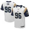 Cheap Michael Sam Rams Jersey From China #96 White Elite