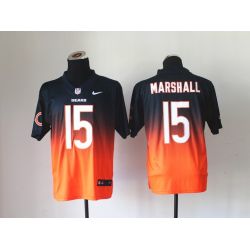 Cheap Brandon Marshall Bears Jersey From China #15 Navy-Orange Drift Fashion