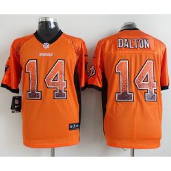 Cheap Andy Dalton Bengals Jersey From China #14 Orange Drift Fashion
