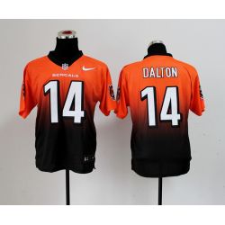 Cheap Andy Dalton Bengals Jersey From China #14 Orange-Black Drift Fashion