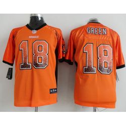 Cheap AJ Green Bengals Jersey From China #18 Orange Drift Fashion