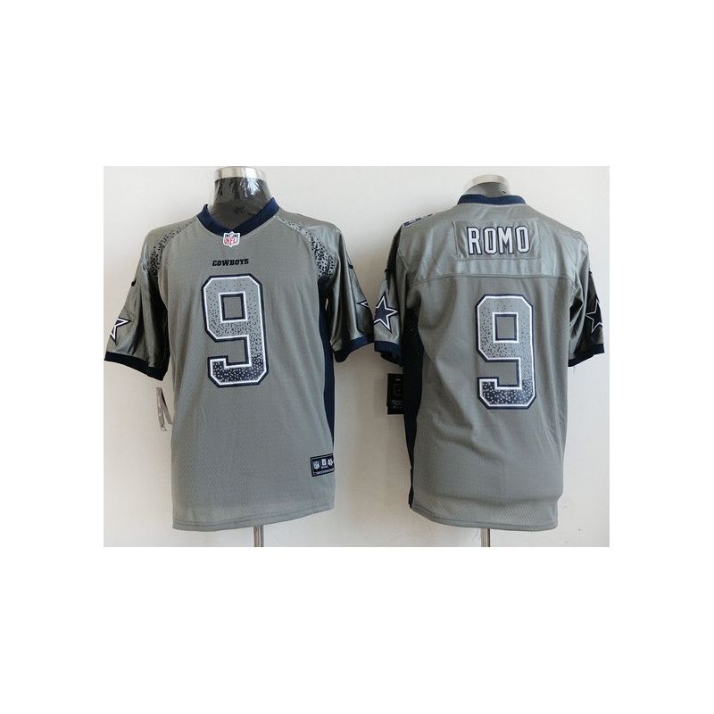 Cheap Tony Romo Cowboys Jersey From China #9 Grey Drift Fashion