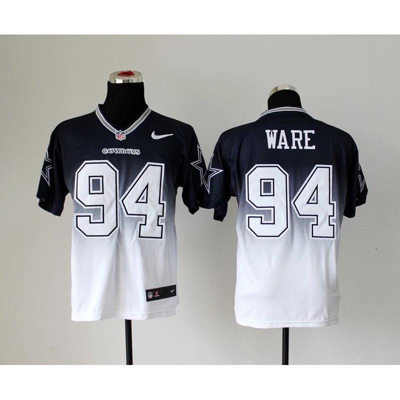 Cheap DeMarcus Ware Cowboys Jersey From China #94 Blue-White Drift Fashion
