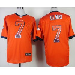 Cheap John Elway Broncos Jersey From China #7 Orange Drift Fashion