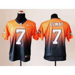 Cheap John Elway Broncos Jersey From China #7 Orange-Blue Drift Fashion