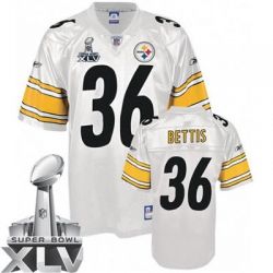 Cheap Jerome Bettis Steelers Jersey #36 White 2011 Super Bowl XLV From China
