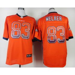 Cheap Wes Welker Broncos Jersey From China #83 Orange Drift Fashion