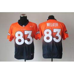 Cheap Wes Welker Broncos Jersey From China #83 Orange-Blue Drift Fashion