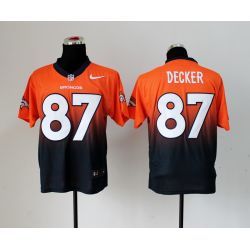 Cheap Eric Decker Broncos Jersey From China #87 Orange-Blue Drift Fashion