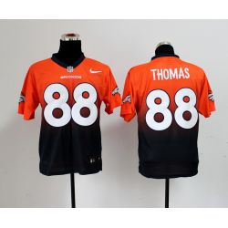 Cheap Demaryius Thomas Broncos Jersey From China #88 Orange-Blue Drift Fashion
