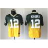 Cheap Aaron Rodgers Packers Jersey From China #12 Green-Yellow Drift Fashion