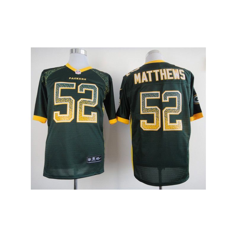 Cheap Clay Matthews Packers Jersey From China #52 Green Drift Fashion