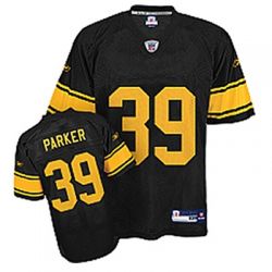 Cheap Willie Parker Steelers Jersey #39 Black Yellow Number From China