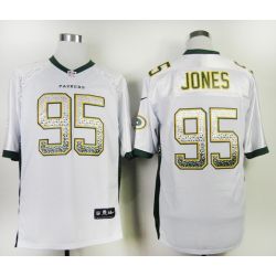 Cheap Datone Jones Packers Jersey From China #95 White Drift Fashion