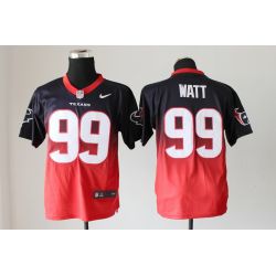 Cheap JJ Watt Texans Jersey From China #99 Blue-Red Drift Fashion