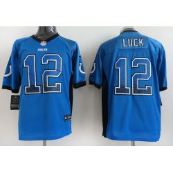 Cheap Andrew Luck Colts Jersey From China #12 Blue Drift Fashion