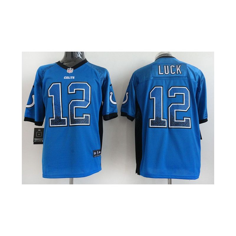 Cheap Andrew Luck Colts Jersey From China #12 Blue Drift Fashion Cheap Andrew Luck Colts Jersey From China #12 Blue Drift Fashion