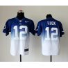 Cheap Andrew Luck Colts Jersey From China #12 Blue-White Drift Fashion