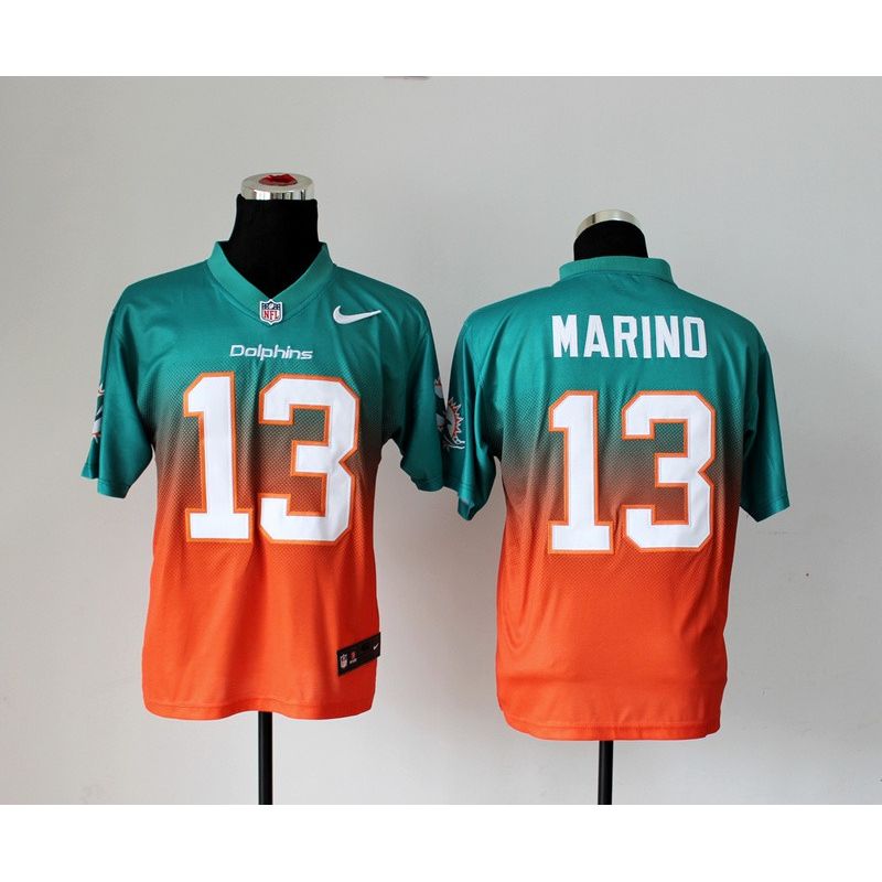 Cheap Dan Marino Dolphins Jersey From China #13 Green-Orange Drift Fashion Cheap Dan Marino Dolphins Jersey From China #13 Green-Orange Drift Fashion