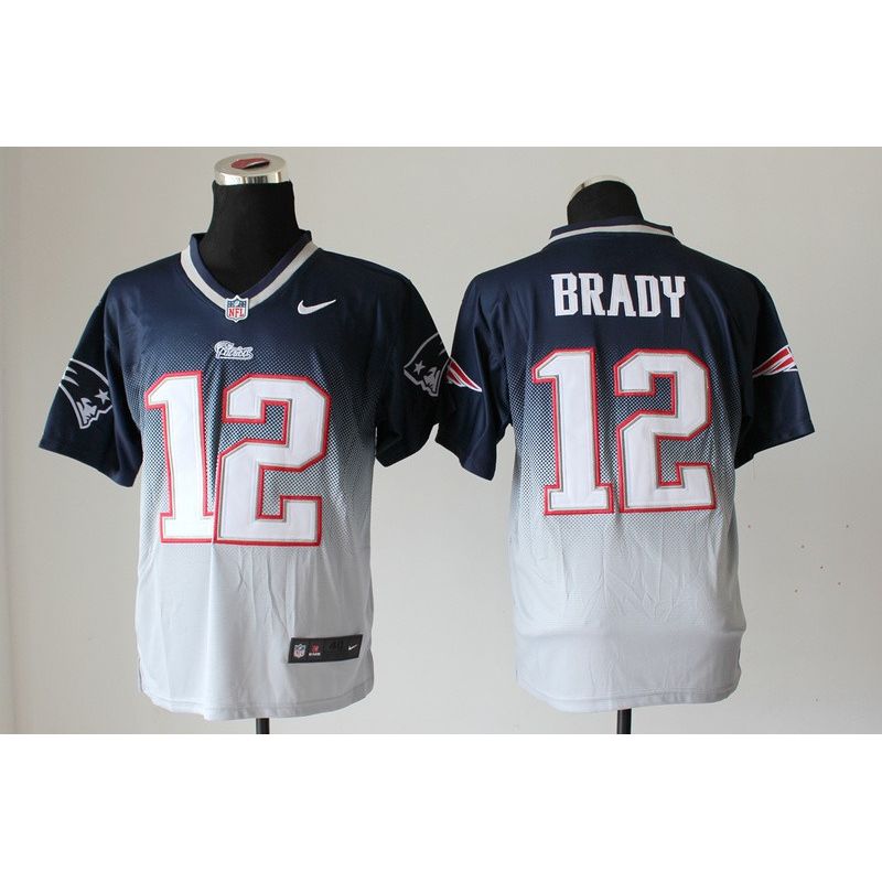 Cheap Tom Brady Patriots Jersey From China #12 Blue-White Drift Fashion Cheap Tom Brady Patriots Jersey From China #12 Blue-White Drift Fashion