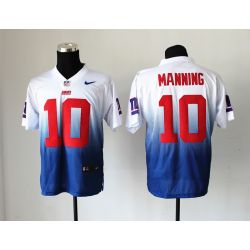 Cheap Eli Manning Giants Jersey From China #10 White-Blue Drift Fashion