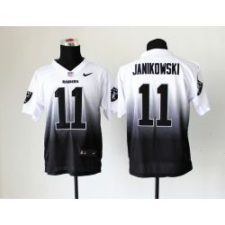 Cheap Sebastian Janikowski Raiders Jersey From China #11 White-Black Drift Fashion