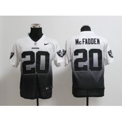 Cheap Darren McFadden Raiders Jersey From China #20 White-Black Drift Fashion