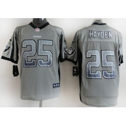 Cheap DJ Hayden Raiders Jersey From China #25 Grey Drift Fashion