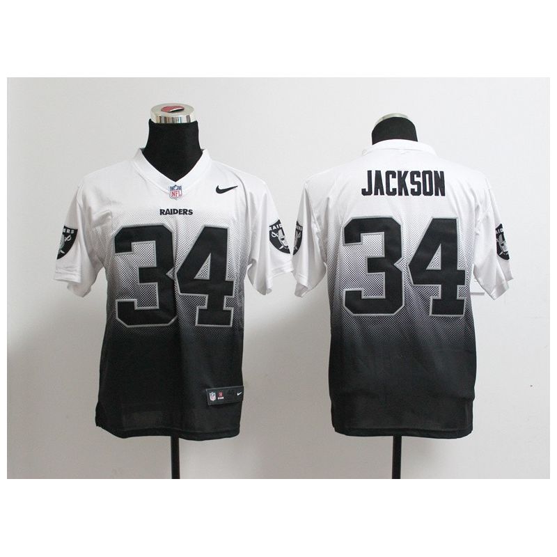 Cheap Bo Jackson Raiders Jersey From China #34 White-Black Drift Fashion Cheap Bo Jackson Raiders Jersey From China #34 White-Black Drift Fashion