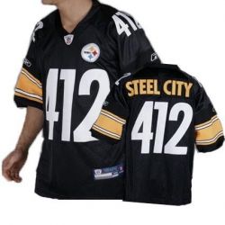 Cheap Steel City Steelers Jersey #412 Black From China