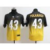Cheap Troy Polamalu Steelers Jersey From China #43 Black-Yellow Drift Fashion