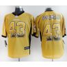 Cheap Troy Polamalu Steelers Jersey From China #43 Gold Drift Fashion