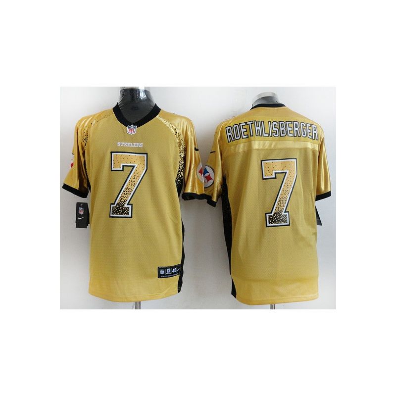 Cheap Ben Roethlisberger Steelers Jersey From China #7 Gold Drift Fashion Cheap Ben Roethlisberger Steelers Jersey From China #7 Gold Drift Fashion