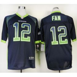 Cheap 12th Fan Seahawks Jersey From China #12 Blue Drift Fashion