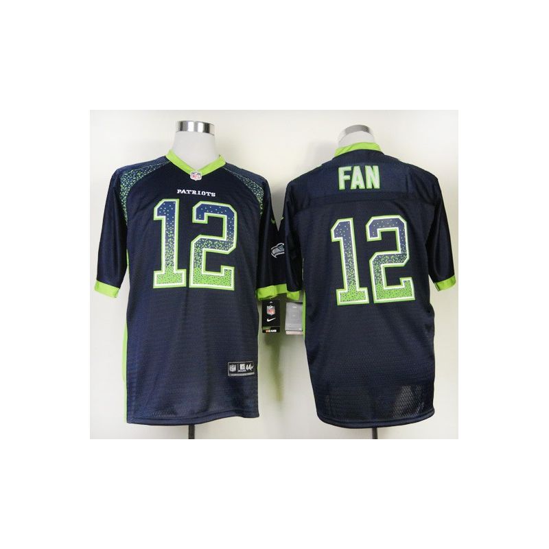 Cheap 12th Fan Seahawks Jersey From China #12 Blue Drift Fashion