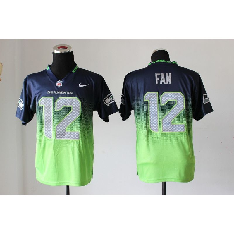 Cheap 12th Fan Seahawks Jersey From China #12 Blue-Green Drift Fashion