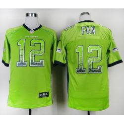 Cheap 12th Fan Seahawks Jersey From China #12 Green Drift Fashion