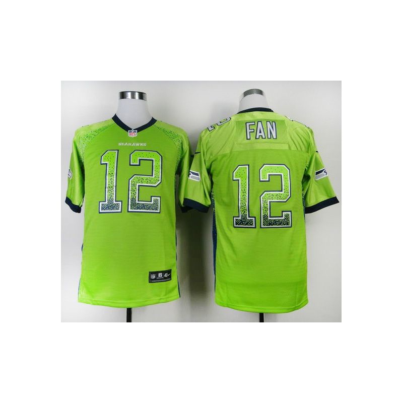 Cheap 12th Fan Seahawks Jersey From China #12 Green Drift Fashion