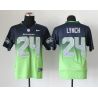 Cheap Marshawn Lynch Seahawks Jersey From China #24 Blue-Green Drift Fashion