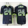 Cheap Marshawn Lynch Seahawks Jersey From China #24 Blue Drift Fashion