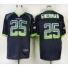 Cheap Richard Sherman Seahawks Jersey From China #25 Blue Drift Fashion