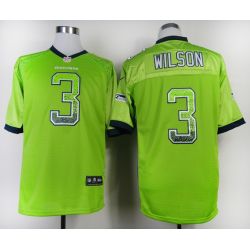 Cheap Russell Wilson Seahawks Jersey From China #3 Green Drift Fashion